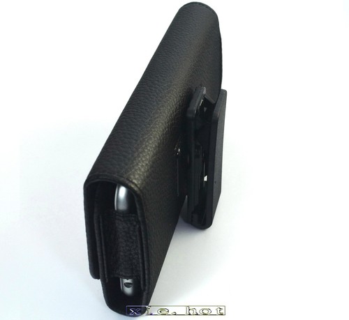 For iPhone 14 11 15 Pro max 13 Leather Case Pouch Holster Belt Clip Case Cover - Foto 6 di 12