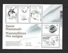 CANADA - CP - 2021 SNOW MAMMALS SOUVENIR SHEET - SCOTT 3275 - MNH