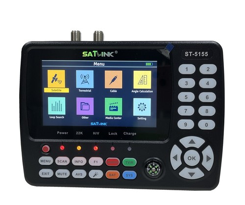 SATLINK ST-5155 Satellite TV Receiver DVB-S/S2/T/T2/C Combo Meter HD H.265 10Bit - Zdjęcie 5 z 15