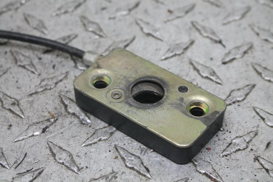 1993-1997 Suzuki RF600R RF600 Front Seat Latch Lock Support Bracket With Cable - Image 2 of 4