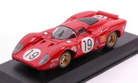 Best Model 1/43 Ferrari 312P Le Mans 1969 Amon Schetty Statisches Modell Diecast