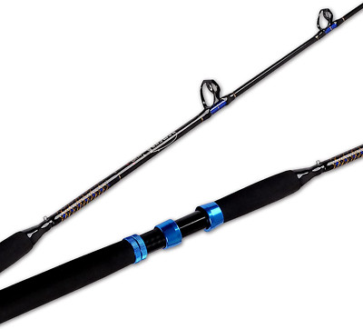 Conventional Boat Rod Saltwater Offshore Graphite Casting Fishing Pole 1PC & 2PC