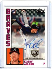 2019 Topps Kolby Allard 1984 35th Ann 150 Years Gold Foil Stamp Rookie Auto /150