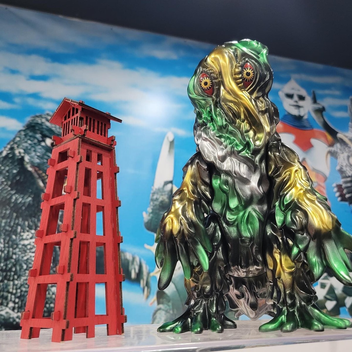limited Sofubi 50pcs Hedorah Goto-San Paint Marusan Bullmark