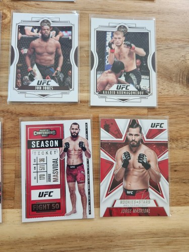 Lot Of 12 2021 Panini UFC Nate Diaz Jon Jones Francis Ngannou Jorge Kabib - Picture 5 of 6