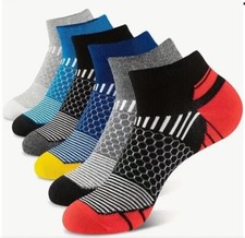 5 Pack Men/Women Sport Casual Cotton Blend Socks Ankle Low Cut Sport Anti Odor