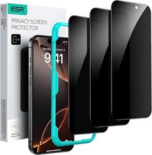 3-Pack for iPhone 16 Pro Max Privacy Screen Protector w/ Easy Installation Tool