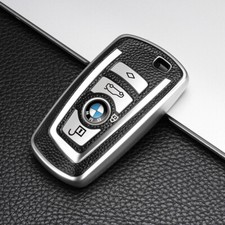 For Bmw 1 2 3 4 5 6 7 Series Silver Tpu Leather Full Protect Key Fob Case Cover For Bmw 1 2 3 4 5 6 7 Series Silver Tpu Leather Full Protect Key Fob Case Cover
