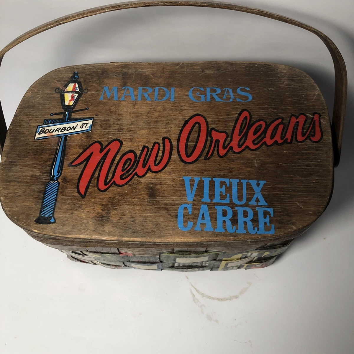 Vintage Caro Nan New Orleans Wooden Purse | eBay