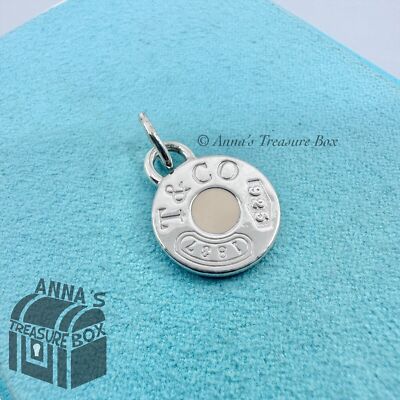 Tiffany ティファニー ペンダントトップ チャーム 1837 丸型 925 Tiffany & Co. 925 Silver 1837 Pink Enamel Round Dot Charm Pendant