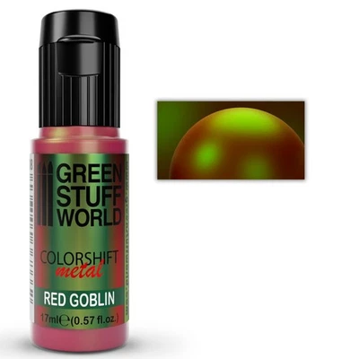 GREEN STUFF WORLD Peinture Cameleon - RED GOBLIN - Pinceau Aerographe Metallique Acrylique