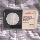 Littleton 2001 American Eagle 1 oz .9993 Silver Bullion Business Strike