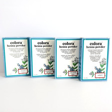 Colora Henna Powder Natural Organic Hair Color Lot of 4 Brown Auburn Blond Red