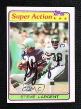 JSA Certified 1981 Topps Steve Largent #343 COA Auto HOF 0q3
