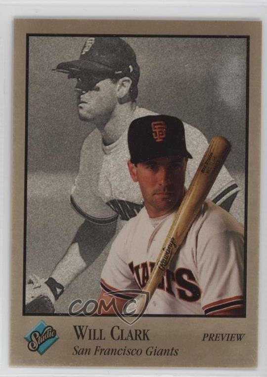 1992 Studio Preview Will Clark #11 5r6