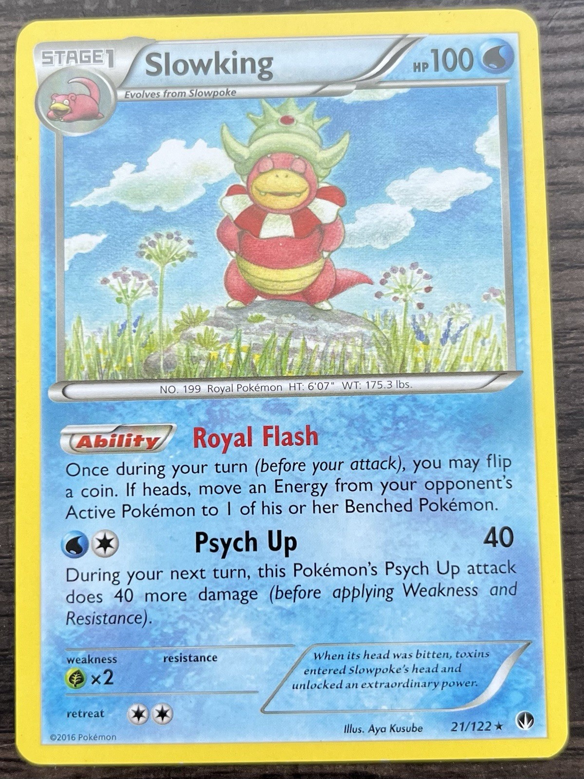 Slowking 021/122 Pokemon TCG XY BREAKpoint 021/122 Deck Exclusives Rare LP