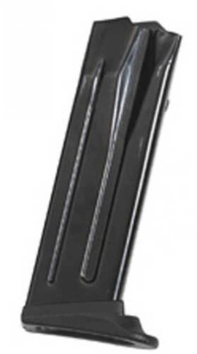 HK Magazine 40 S&W 12 Rounds Fits P2000/USP40 Compact Finger Rest Black Red Foll