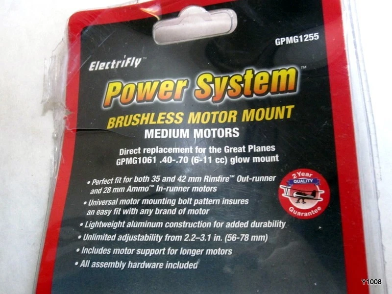 Great Planes Electric Brushless RC Motor Mount Medium Motors GPMG1255 - Image 2 of 4