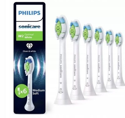 Optimal White HX6066/87 Replacement Brush Heads, 6 Pieces Toothbrush Heads