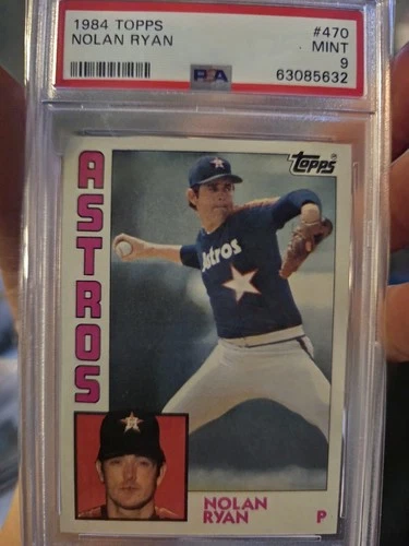 1984 TOPPS #470 NOLAN RYAN HOF PSA 9 MINT ASTROS