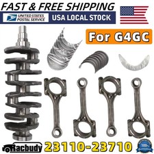 G4gc Engine Crankshaft Bearings Rods Kit For Hyundai Elantra Tiburon Tucson 2.0l