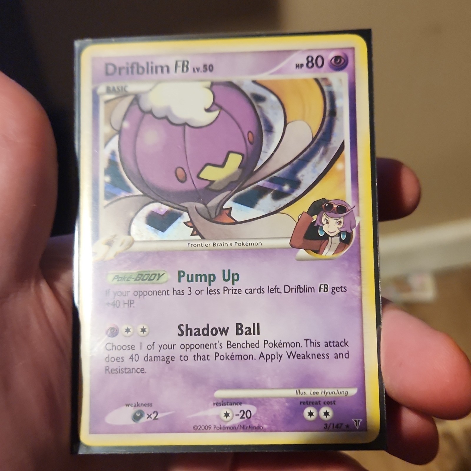 Pokémon Drifblim FB 3/147 Supreme Victors Holo Rare 80 HP Card