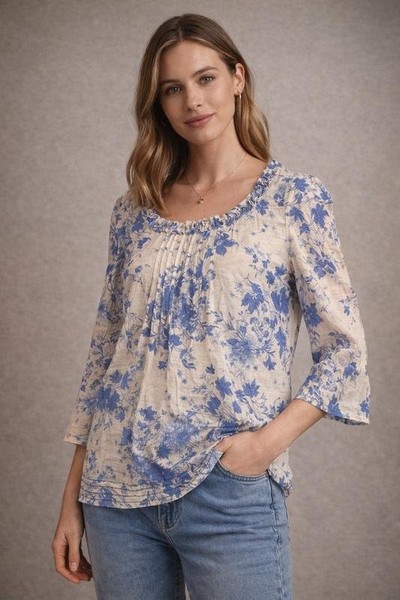 Women Phase Eight Shirt Navy Viscose S