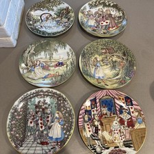 Alice in Wonderland George Boyer Limoges Plates 1981 Sandy Nightingale Set of 6