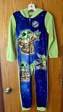 Star Wars Baby Yoda Fleece Mandalorian Costume Sleepwear Pajama Size 10 free s/h