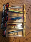 RAPALA SCATTER RAP MINNOW 11's==5 DIFFERENT  COLORED FISHING LURES