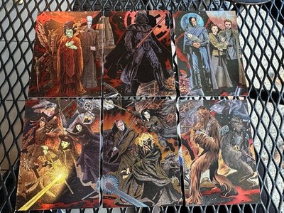 STAR WARS  Revenge of the Sith (2005) 6 CARD ETCHED FOIL INSERT 1-6 COMPLETE SET