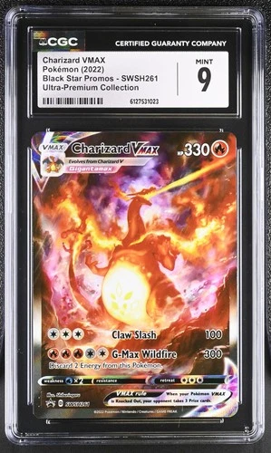CGC 9 MINT Charizard VMAX SWSH261 PROMO Ultra-Premium UPC Pokemon Card