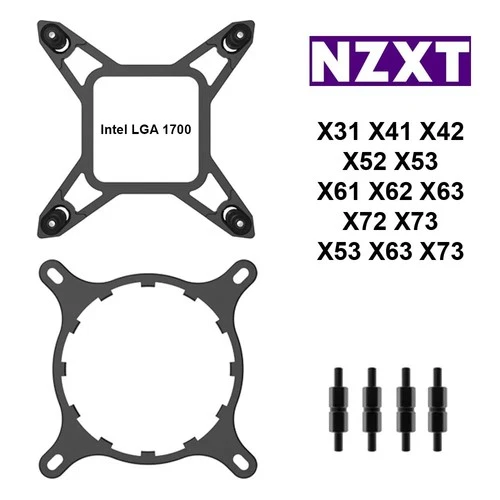 NZXT Kraken LGA 1700 Bracket X31 X41 X42 X52 X53 X61 X62 X63 X72 X73 Z53 Z63 Z73