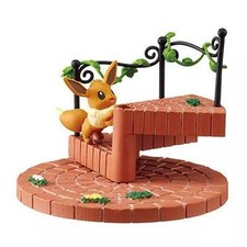 Pokemon Eevee Candy Toy Trading Figure 360° Cute Stackable w/ Round Base