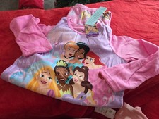 DISNEY PRINCESS PINK GIRLS SIZE 10 FLANNEL 2-PIECE PAJAMAS NWT NEW