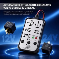 Universal 12v24v Automotive Relays Tester Relays Diagnostics Tester Tool Random