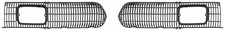1968 Plymouth Barracuda Grill Screens Black Pair