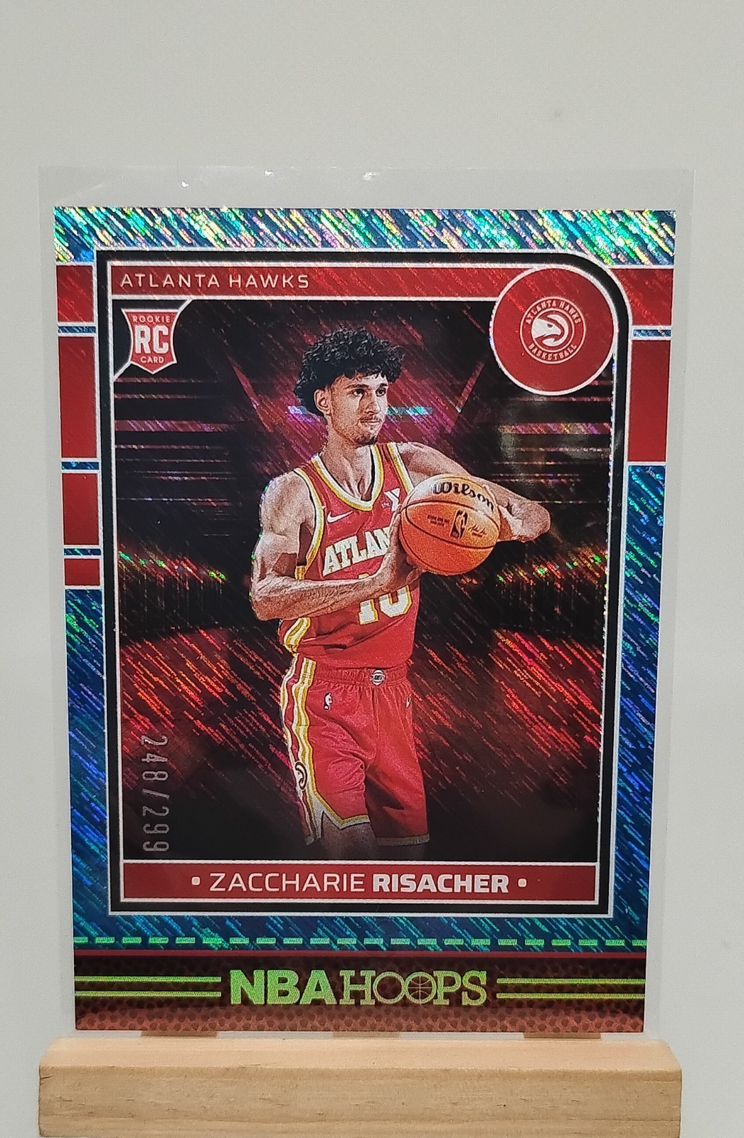 2024-25 Panini Nba Hoops - Rookies Zaccharie Risacher #231 Storm /299 (RC)