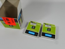 2  Pack DYMO 45013 Label Tape   12mm Black on White   Genuine OEM   Brand New Sea