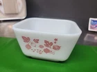 Vintage Pyrex Pink Gooseberry  0501 Refrigerator Dish No Lid USA Made Small