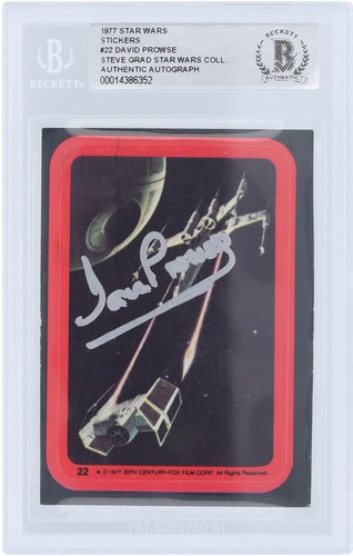 1977 Topps Star Wars Stickers #22 Spectacular battle! — AUTH (grade unconfirmed)