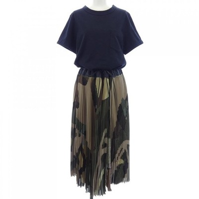 Authentic Sacai 21-05689 Dress #230-000-499-3482
