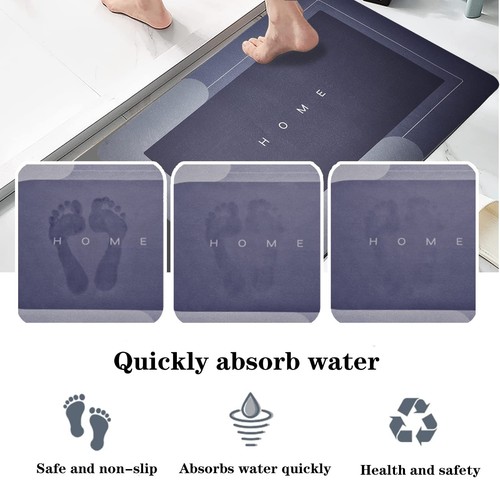 TOKLYUIE Tappetino da Bagno Super Assorbente, Tappetini da Bagno ad Asciugatura Rapida, Super Assorbente - Foto 4 di 7