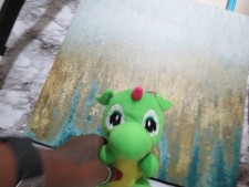 Green Dragon Plush Toy, Large Eyes, World Plush INC