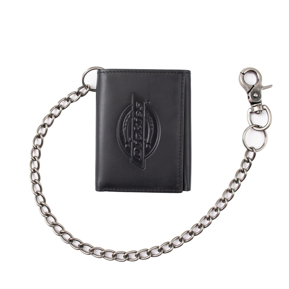 Dickies Men's Leather Chain Wallet - High Security One Size, Dark