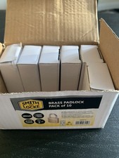 Smith & Locke Brass Open  30mm Padlock box of 6