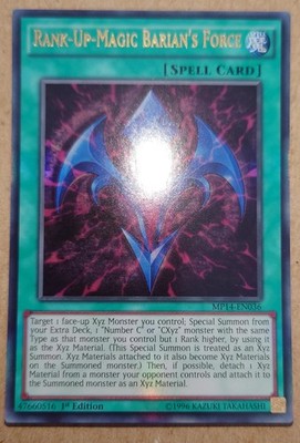 1. Auflage Rang-Up - Magische Barianmacht Ultra Rare MP14-DE036 Yugioh