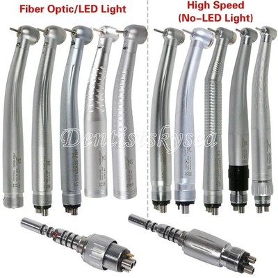 Dental fiber optic /E-generator Led /high speed turbine handpiece 2/4/6holes CE