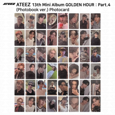 #ad ATEEZ 13th Mini Album Golden Hour Part.4 Photobook ver. Photocard $13.99