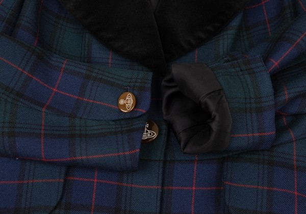 Vivienne Westwood Red Label Tartan Check Love Jacket Size 1(K